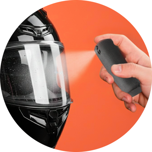 Portable Visor Cleaner (Spray & Wipe)